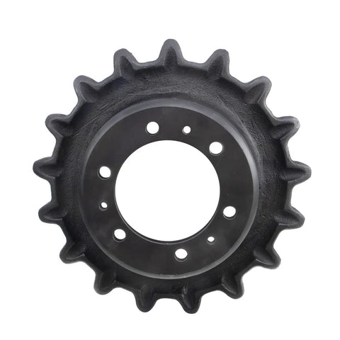 Heavy Duty Workhorse Drive Sprocket Compatible With JCB 180T 190T 1110T Track Machinery Replaces 33120150 with six bolt holes and 17 teeth.