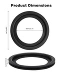 RV Toilet Seal Replacement Kit For Dometic 300 310 320 Gasket Seal Kit Part 385311658 2 Pack with dimensions visible