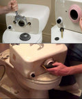 Tank Bolt Assembly Kit For Wellworth Toilets With Triangle Washer And Brass Bolts, Easy Install, Leak Proof Seal installation