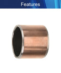 Top Shelf Oilless Bushings And Plain Bearings 10mm Bore 12mm OD 10mm Length Carbon Steel Base Bronze Coated Sleeve Bearings detail