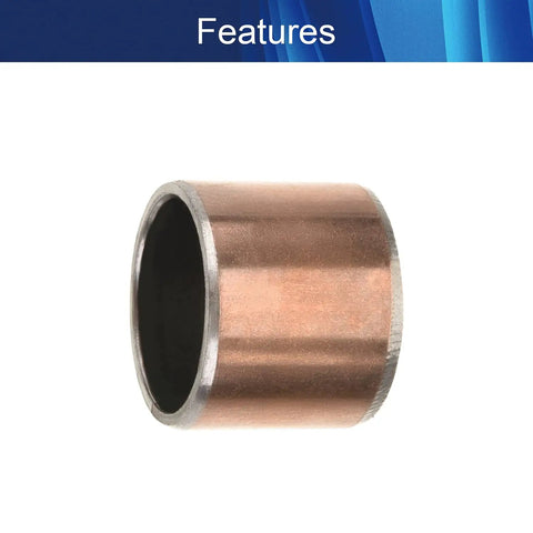 Top Shelf Oilless Bushings And Plain Bearings 10mm Bore 12mm OD 10mm Length Carbon Steel Base Bronze Coated Sleeve Bearings detail