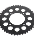 Black 45 Tooth Rear Sprocket from Beefed Up 420 Chain Kit With 132 Links And 45 Tooth Rear Sprocket Plus 12 Tooth Front Sprocket With Seventeen Millimeter Bore Fit Chinese 50cc To 170cc Pit Dirt Bike Off Road Motorbike