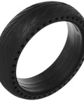 Replacement Wheel For Electric Scooter With Honeycomb Tire And Shock Absorption Sturdy Black Rubber Wheel Easy Install Safe Durable
