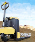 Heavy Duty Electric Pallet Jack Truck With Removable Lithium Battery showing high weight capacity of 3000KG and robust design.