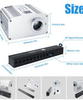 Shooting Star And Twinkle Fiber Optic Lights Kit For Home And Car, dimensions and components view.