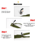 Three Size Zipper Pull Replacement Kit For Jackets, Backpacks, Luggage And Tents With No Fuss Quick Fix Adjustable Non Slip Zipper Repair Set