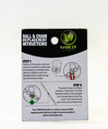 Instruction card for Ball And Chain Replacement Accessory For Wakit Grinder And Mini Wakit Grinder For Peace Of Mind And Safe Use