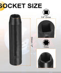 Premium Heavy Duty Deep Impact Socket 7mm With 1/4 Inch Drive, Long Reach CR-V Steel For Tough Mechanics And Auto Repair Gear, 50mm