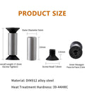 Dimensions and details of 10 Pack Knife Handle Screws Rivets Bolts Kit for Knife Making Black M4 Hex Flat Head Screws