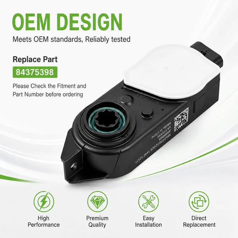 Front Grille Active Aero Shutter Actuator Motor Direct Replacement For 84375398 with OEM design and easy installation features.