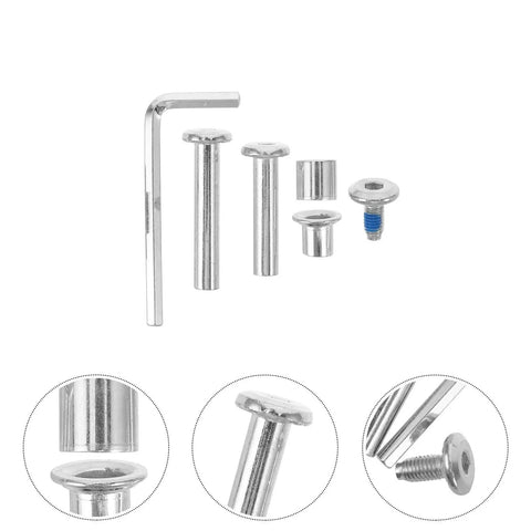 Inline Skate Axle Screw Replacement Kit With Alloy Aluminum Axle Spacers For Solid Bearing Fixation And Best Fit On Roller Skates Repair Offering Wear And Rust Resistant To Lock Wheels Tight Zero Wobble So You Get Sleek Smooth Ride