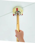 Ladder Free Smoke Sensor Removal Tool With 11 Point Eight Inch Extended Reach Stick for high ceiling smoke detector removal.