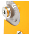 Close-up detail of Beefy Plate Fin Hydraulic Aluminum Oil Cooler For Industrial Machinery, showing bolt and fin structure.