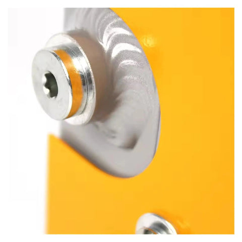 Close-up detail of Beefy Plate Fin Hydraulic Aluminum Oil Cooler For Industrial Machinery, showing bolt and fin structure.