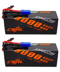 Beefy 4S LiPo RC Battery 8000mAh 120C 14.8V With EC5 Connector Hard Case Dual Pack For RC Cars Trucks Tanks Buggy Truggy Crawlers Racing And Crawling Action