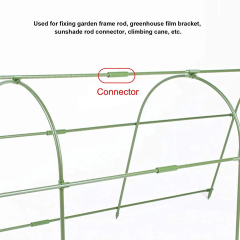 Plant Stake Connector Kit For Garden Support And Climbing Plants, Adjustable Rod Joints For Greenhouse Frames, Durable PP Material, Weather Resistant, Reusable Garden Accessories