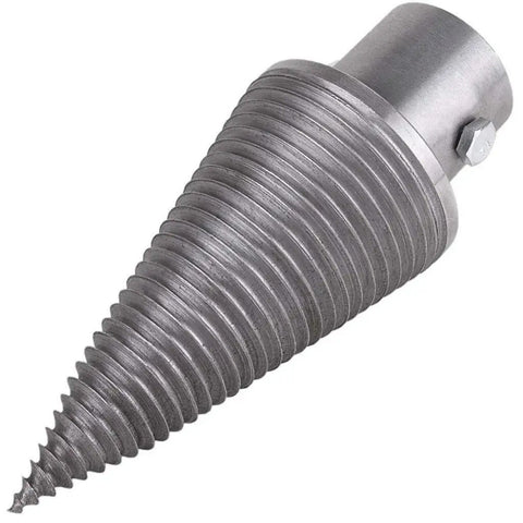 Log Wood Splitter Cone Drill Bit Attachment For Hammer Drill Left Thread Steel 120mm Safe Firewood Splitter silver cone bit
