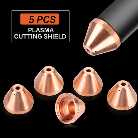 Precision Copper Plasma Cap For Thermal Dynamics Cutting Torch Consumables 5 Pack Heavy Duty Replacement Part for 5 copper plasma cutting caps.