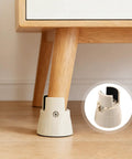 Adjustable Height Furniture Legs Set For Bed Sofa And Table Two Pack Tool Free Install White Plastic Feet Replacement