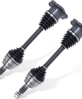 Front CV Axle Shaft Assembly Pair For Chevy Silverado 1500 Tahoe Suburban And GMC Sierra 1500 Yukon 07 To 20 Left And Right CV Joint Shafts OEM Replacement 2pc Set, black CV boots