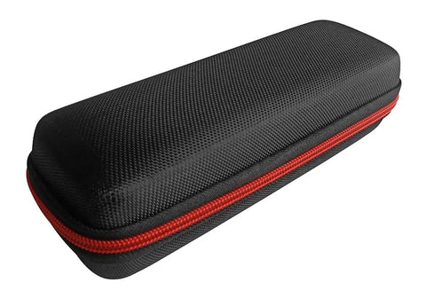 Black Rugged Hard Case For MLM2PRO Golf Launch Monitor With Waterproof EVA Shell And Shockproof Protection with red zipper
