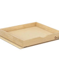 Heavy Duty Soft Close Pull Out Drawers for Cabinets 23 Inch Wide, natural wood tray for pantries or closets.