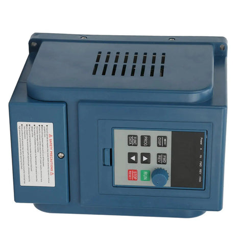 380V 6A VFD Inverter For 2.2kW 3-Phase Motors, Go-To Variable Frequency Drive With PWM Control, Low Noise, EMI Shield, Quick Install Speed Controller For Industrial Apps on blue housing