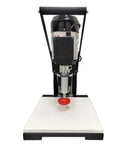 INTSUPERMAI portable electric hinge drill, front view, black frame and white base