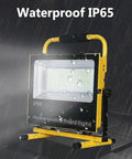 Rechargeable Led Floodlight, Bright Bulb Waterproof Work Lights,126 Le, portable IP65 rated floodlight with waterproof design.