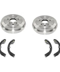 Rear Brake Drums Shoes And Springs Kit For 2014-2019 Nissan NV200 Organic Plain Rotor Style Upgrade Your Stopping Power With Premium Quality Parts Built To Last. two rear brake drums and shoes set