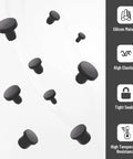 90 Pcs Silicone Rubber Hole Plugs Set With 9 Diameter Sizes 3.5mm 4mm 5.5mm 6mm 6.5mm 7mm 8mm 8.5mm 9.5mm T Type Solid Silicone Plug Caps