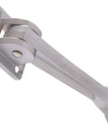 Heavy Duty Kickdown Door Stoppers 5 Inch 5 Pack Satin Chrome with non-slip rubber feet for slam-free wall protection.