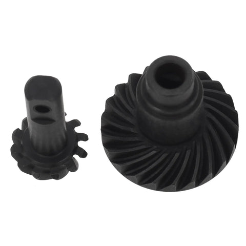 12-24T Helical Differential Gear Set for TRX4M Traxxas 1/18 RC Crawlers close-up of CNC machined helical gears, 2 sets