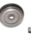 Top Notch Clutch Drum Bearing 3/8 Inch 6 Tooth Chainsaw Replacement Component showing metal drum and bearing.