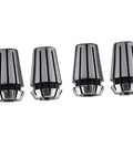 Four collets from 15 Piece ER11 Spring Collet Set Pro Grade High Precision 65Mn Spring Steel For CNC Milling And Engraving Tools