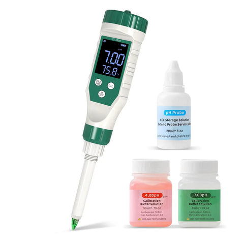 Pro Grade Food pH Meter With High Accuracy 0.01 Resolution For Sourdough And Bread Canning Meat Cheese And Water Spear Type Sensor