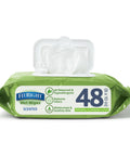 Aloe Infused Adult Incontinence Cleansing Wipes, Large 8x10 Inches, Pack of 48, No Rinse Formula, on white background