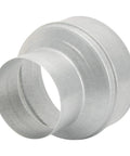 Six To Four Inch Duct Reducer Adapter Easy Fit Round Metal Pipe Reducer galvanized steel side view