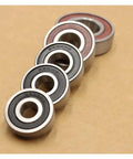 Heavy Duty Deep Groove Ball Bearing Set Sizes 6200 Through 6207 Featuring ZZ DDU RS Seals For Electric Motorcycles showcasing four sealed bearings.