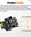 DPDT 24V General Purpose Switching Relay For HVAC And Furnace Control Replaces R8222D1014 showing relay terminals and diagram