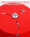 Top view of Rock Solid Stainless Steel Cable Reel Holder displaying sturdy lock nut design for enhanced durability and usability.