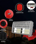 Cordless LED Work Light For Milwaukee M18 Battery 40W 4200LM With 3 Modes 9 Inch Zinc Alloy Spotlight with USB port and settings