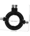 Rotary Coupler Tire Changer Tool For Quick Tire Removal And Installation Air Valve Adapter, black color, dimensions shown