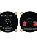 5.8GHz FPV Triple Feed Patch Antenna With 9.4dBi Gain, SMA Male To SMA Male Cable Adapter, Dual circular panels