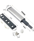 20 Pack Stainless Steel Magnetic Push Latches For Cabinets And Wardrobes No Fuss Easy Install Touch Latch Door Hardware