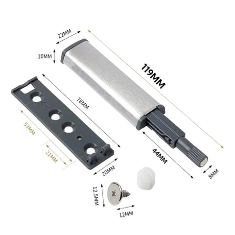 20 Pack Stainless Steel Magnetic Push Latches For Cabinets And Wardrobes No Fuss Easy Install Touch Latch Door Hardware