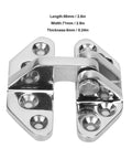 Rotating Concealed Door Hinges In Stainless Steel For Marine Use, Cabinet And Drawer Hinge Set, 1 Pack, Heavy Duty, Rust Resistant