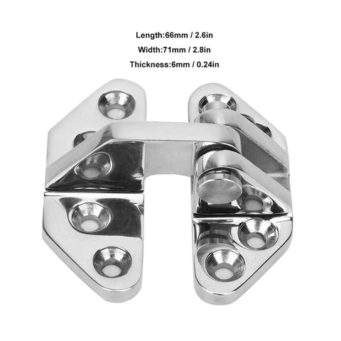 Rotating Concealed Door Hinges In Stainless Steel For Marine Use, Cabinet And Drawer Hinge Set, 1 Pack, Heavy Duty, Rust Resistant