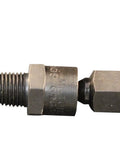 One Quarter Inch NPT Swivel Hose Fitting With Full 360 Degree Steel Swivel Ends, Black Oxide Finish, Made In USA, Eliminates Kinks And Twists In Air Lines For Easy, Reliable Tool And Air Hose Setups, side view