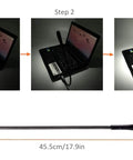 Dimmable USB Keyboard Light With Flexible Gooseneck, Mini Laptop Desk Lamp, 14 LED Beads, Three Level Brightness usage steps